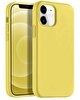 Preo Nano iPhone 12 Mini Silikon Telefon Kılıfı Limon Sarısı