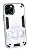 Preo iPhone 12/12 Pro Armour Body Case Telefon Kılıfı Gümüş