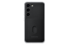 Samsung Galaxy S23 Çerçeveli Kart Yuvalı Siyah Kılıf