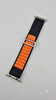 Preo Ultra Chain Watch Band 42-44-45-49 mm Siyah/Turuncu Akıllı Saat Kordonu