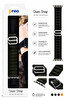 Preo Ultra Chain Watch Band 42-44-45-49mm Akıllı Saat Kordonu Siyah/yeşi̇l