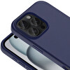 Kivi Magsafe IP 16 Pro Lacivert Silikon Kapak