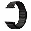 Gpack Apple Watch SE 40 MM Kumaş Cırtcırtlı Siyah Kordon