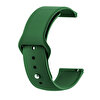 Gpack Fossil Sport Smartwatch 43 MM Klasik Silikon KRD 11 Koyu Yeşil Kordon