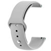 Gpack Google Ticwatch S2 Wear Os Klasik Silikon KRD 11 Gri Kordon