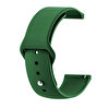 Gpack General Mobile GM Watch Mat Klasik Silikon KRD 11 Koyu Yeşil Kordon