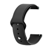 Gpack Google Ticwatch S2 Wear Os Klasik Silikon KRD 11 Siyah Kordon