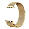 Gpack Apple Watch SE 40 MM Hasır Metal Örgülü Ayarlanabilir Gold Kordon