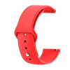 Gpack Samsung Galaxy Watch Active 2 44MM Düz Renkli Silikon Kırmızı Kordon