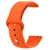 Gpack Ferrucci Smart Watch 19S Mat Düz Renkli Silikon Turuncu Kordon