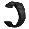 Gpack Huawei Watch GT 3 Active 46MM Kumaş Naylon Cırtcırtlı ZR Siyah Kordon