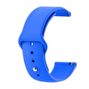 Gpack Samsung Galaxy Gear S3 46 MM Mat Düz Renkli Silikon Mavi Kordon