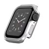 Gpack Apple Watch Series 1 2 3 4 5 6 44 MM Kasa Koruyucu İçi Si̇likon Dışı Metal Gümüş Kordon
