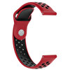 Gpack Huawei Watch GT2 42MM Elegant Delikli Çift Renk Silikon Kırmızı Kordon