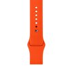 Gpack Apple Watch 40MM Kılıf Silikon Düz Renkli KRD 11 Turuncu Kordon
