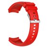 Gpack Samsung Galaxy Watch 3 45 MM KRD 18 Silikon Kancalı Ayarlanabilir Kırmızı Kordon