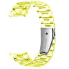 Gpack Huawei Watch 3 Active Transparan Renkli KRD 27 Sarı Kordon
