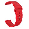 Gpack Huawei Watch GT2 46 MM Silikon Tigre Loop Kırmızı Kordon
