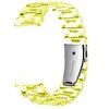 Gpack Huawei Watch GT 3 Active 42 MM KRD 27 Transparan Renkli Sarı Kordon
