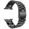 Gpack Apple Watch SE 2 2022 40 MM Metal Sıralı Siyah Kordon