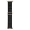 Gpack Apple Watch SE 44 MM Ayarlanabilir Kumaş HS06 Siyah Kordon