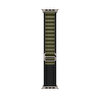 ScHitec 42-44 MM Yeni Nesil Apple Uyumlu Akıllı Saat Hasır Kancalı Siyah Yeşil Kordonu