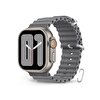 Cosmostech Apple Watch 1/2/3/4/5/6/SE/7/8/Ultra Uyumlu 42-44-45-49 MM  Açık Gri Ocean Kordon