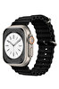 Cosmostech Apple Watch 42 MM 44 MM 45 MM 49 MM 1-2-3-4-5-6-SE-7-8-Ultra Uyumlu Akıllı Saat Siyah Ocean Kordon ve Kayışı