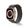 Cosmostech Apple Watch 1-2-3-4-5-6-SE-7-8-Ultra Uyumlu 42-44-45-49 MM Alpine Loop Yeşil Siyah Akıllı Saat Kordon ve Kayışı