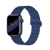 Cosmostech Apple Watch Uyumlu Akıllı Saat Magnetli Koyu Lacivert Kordon ve Kayışı
