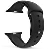 Microsonic Apple Watch Series 6 40mm Silikon Kordon Siyah
