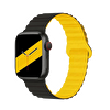 Cosmostech Apple Watch Uyumlu Akıllı Saat Magnetli Sarı-Siyah Kordon ve Kayışı