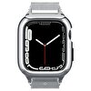 Spigen Apple Watch Serisi 41 MM / 40 MM Uyumlu Metal Fit Pro Silver Kılıf