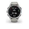 Garmin Descent MK3 Paslanmaz Çelik FOG Silikon Bantlı 43 MM Gri Akıllı Saat