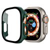 Gpack Apple Watch Ultra 49mm Ekran Koruyucu Full Glue Gard Önü Kapalı Sert Koyu Yeşil