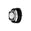 Sunix Apple Watch 42MM / 44MM / 45MM / 49MM Uyumlu Akıllı Saat Kordonu Siyah
