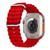 Microsonic Apple Watch Series 9 45mm Kordon Ocean Band Kırmızı