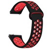 Microsonic Huawei Watch Gt Sport Rainbow Gently Band Kordon Siyah Kırmızı