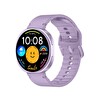 Bix TSW3 42mm Ultra İnce 1.32 inç AMOLED Ekran Bluetooth Aramalı Metal Çerçeve Nabız SpO2 Ölçer Akıllı Saat Mor