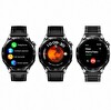 Haino Teko-33Siyah 1 Kasa 3 Değiştirilebilir Kordon Amoled Ekran Bluetooth Arama Özellikli Akıllı Saat IP67