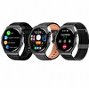 Haino Teko 30 Siyah Kasa 1 Kasa 3 Değiştirilebilir Kordon Amoled Ekran Bluetooth Arama Özellikli Akıllı Saat