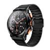 Başkenttekno SK43 Sports Watch Series AMOLED 48 MM 3 Kordonlu iPhone Android Uyumlu Akıllı Saat Siyah
