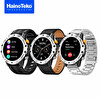 Haino Teko RW-58 Amoled Akıllı Saat Bluetooth Arama 1 ATM Su Geçirmez 3 Kordon Seti Spor Gümüş Kasa