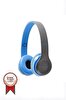 Torima P47 Extra Bass Wireless Mavi Kulak Üstü 5.0 Bluetooth Kulaklık