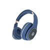Winex YK Led Mikrofonlu Kulak Üstü Mavi Bluetooth Kulaklık