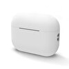 Gpack Apple Airpods Pro 2 Mat Silikon Kancasız SF7 Beyaz Kılıf