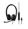 Sennheiser Adapt 160 ANC USB Duo Siyah Kulak Üstü Kulaklık