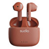 Sudio A1 IPX4 Suya Dayanıklı 30 Saat Kullanım TWS Sienna Red Bluetooth Kulak İçi Kulaklık