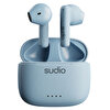Sudio A1 IPX4 Suya Dayanıklı 30 Saat Kullanım TWS Sky Blue Bluetooth Kulak İçi Kulaklık