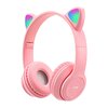 Torima P47M Sevimli Renkli Kedi Kulak Pembe Bluetooth Kulak Üstü Kulaklık